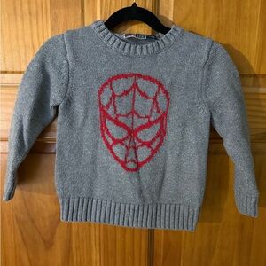 Baby GAP + Junk Food Spider-Man Gray Sweater